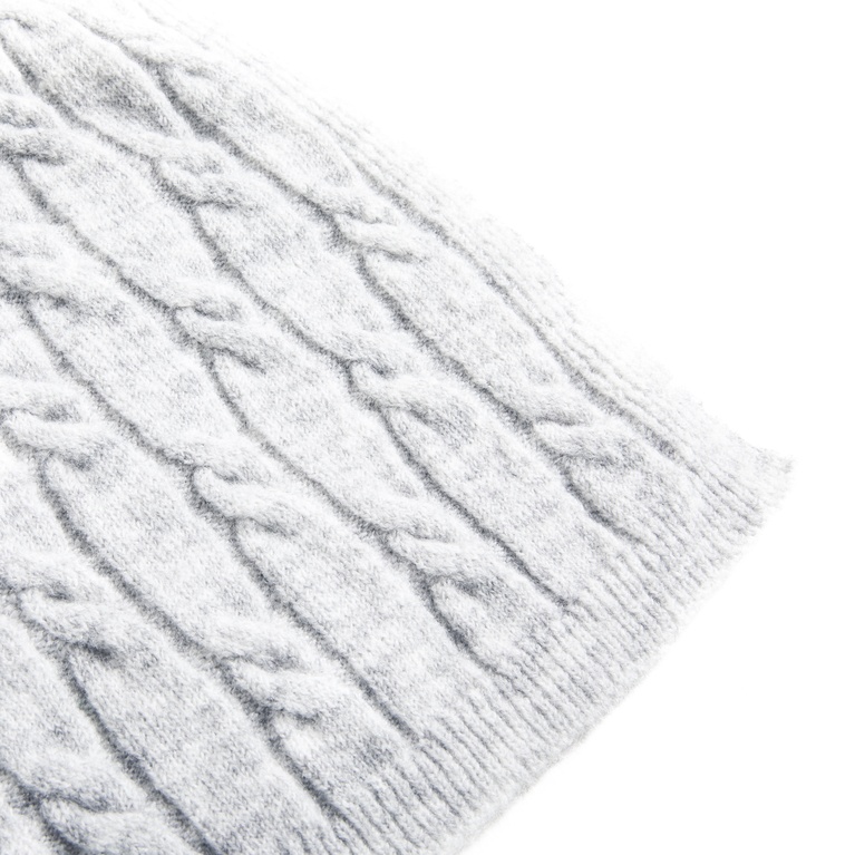 Cable-knit scarf "Cable Scarf" Grey Melange